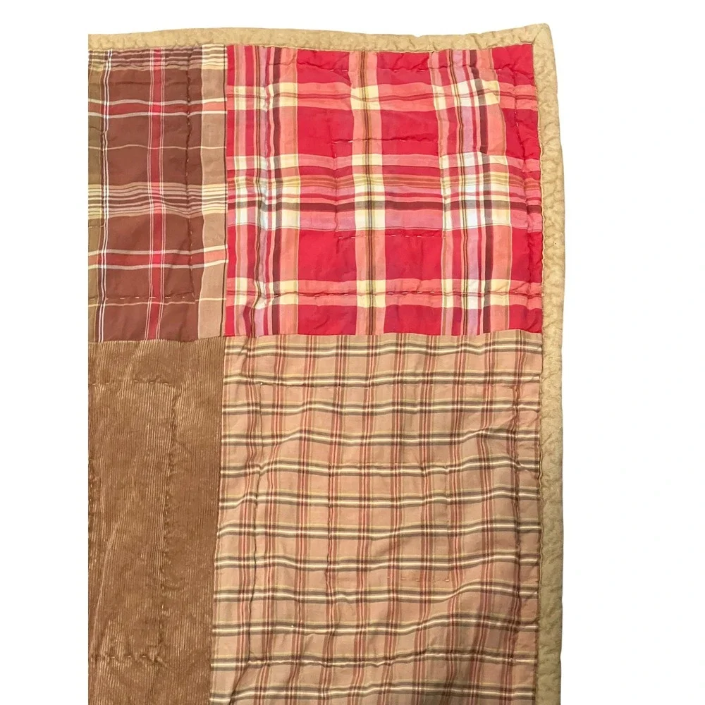 Vintage Woolrich Kids Cabin Quilt | Bear Patchwork | Rustic Lodge Twin Bedding